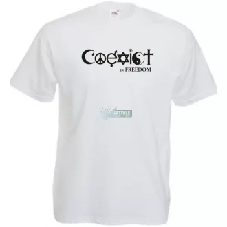 Coexist - Együtt szabadon férfi rövid ujjú póló
