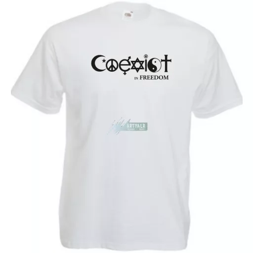Coexist - Együtt szabadon férfi rövid ujjú póló