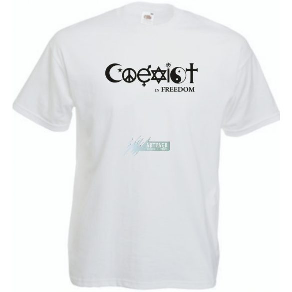 Coexist - Együtt szabadon férfi rövid ujjú póló