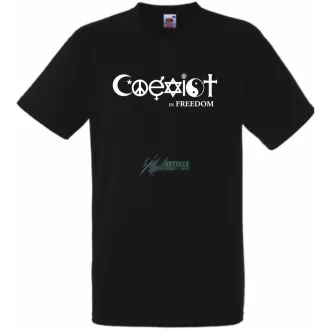 Coexist - Együtt szabadon férfi rövid ujjú póló