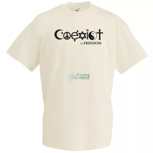 Coexist - Együtt szabadon férfi rövid ujjú póló