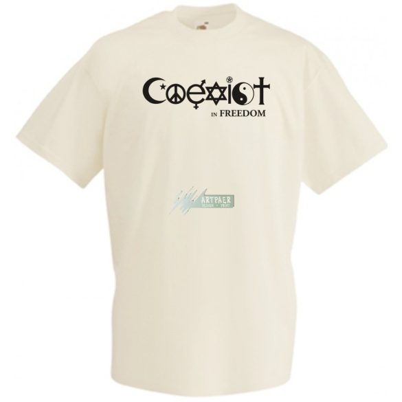 Coexist - Együtt szabadon férfi rövid ujjú póló