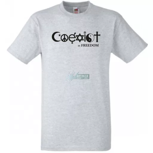 Coexist - Együtt szabadon férfi rövid ujjú póló