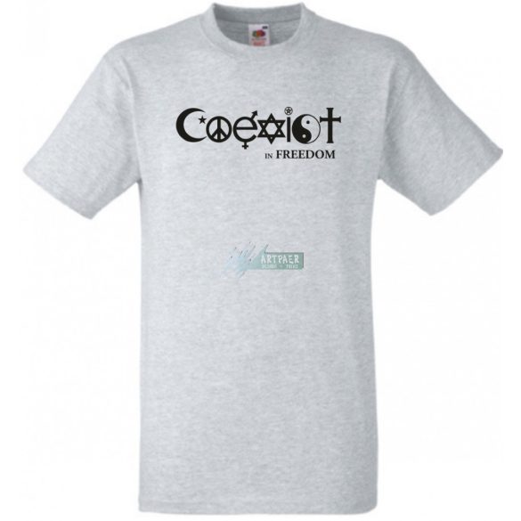 Coexist - Együtt szabadon férfi rövid ujjú póló
