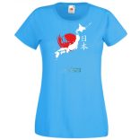 A felkelő nap országa - Japán női rövid ujjú póló