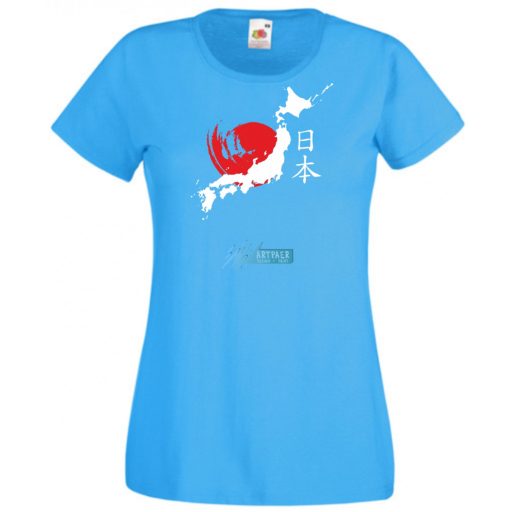 A felkelő nap országa - Japán női rövid ujjú póló