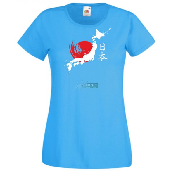 A felkelő nap országa - Japán női rövid ujjú póló