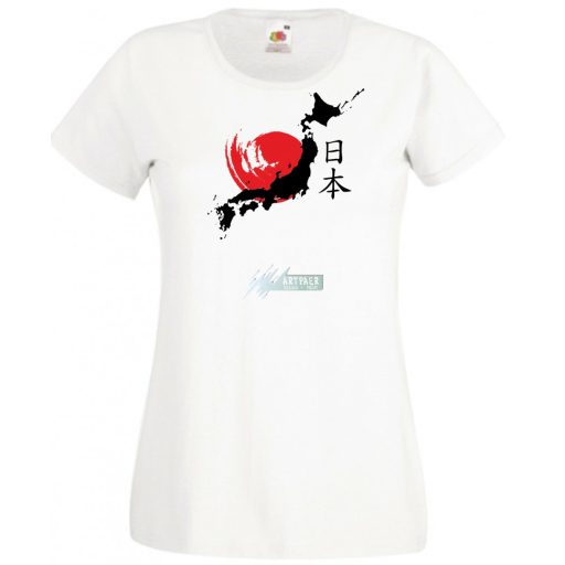 A felkelő nap országa - Japán női rövid ujjú póló