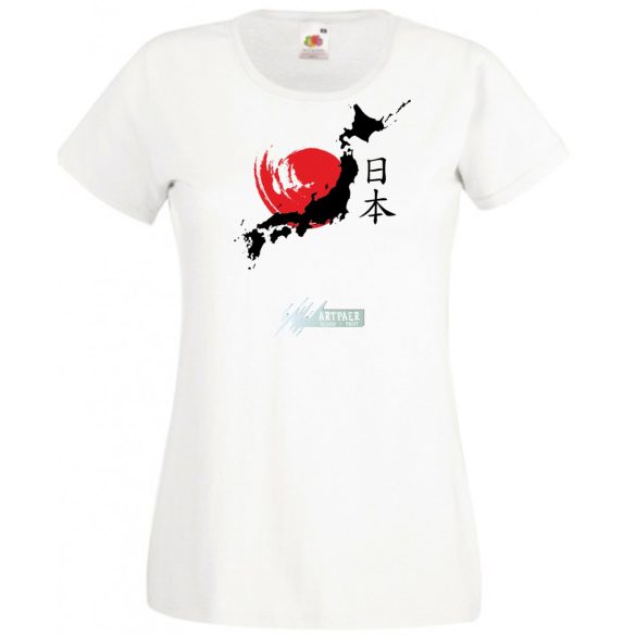 A felkelő nap országa - Japán női rövid ujjú póló