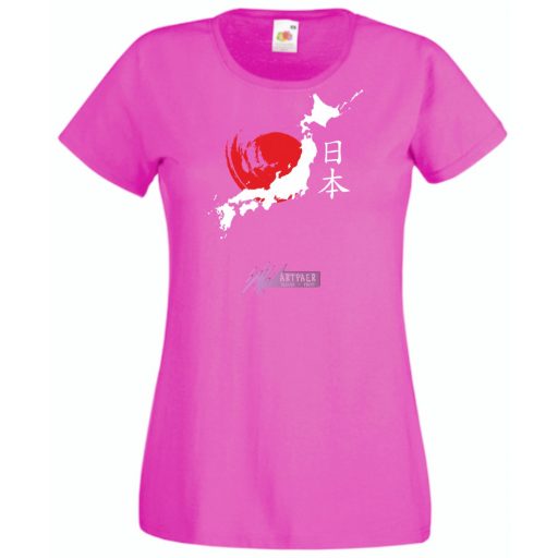 A felkelő nap országa - Japán női rövid ujjú póló