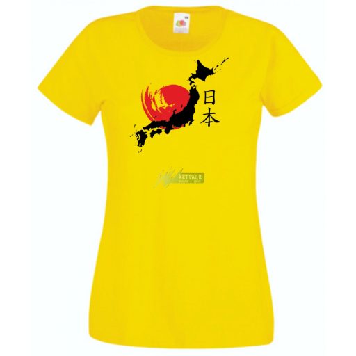 A felkelő nap országa - Japán női rövid ujjú póló