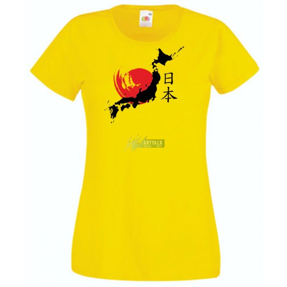 A felkelő nap országa - Japán női rövid ujjú póló