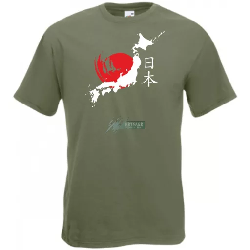 A felkelő nap országa - Japán férfi rövid ujjú póló