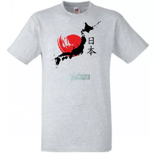 A felkelő nap országa - Japán férfi rövid ujjú póló