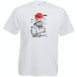 Auto fan Skyline GTR kontúr férfi rövid ujjú póló