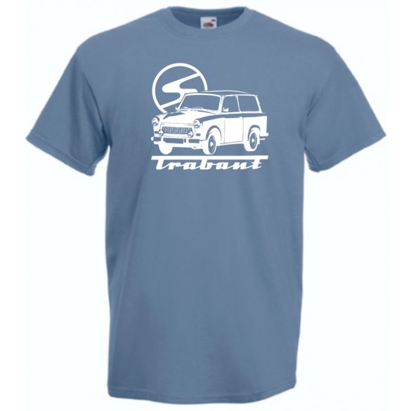 Retro auto fan Trabant férfi rövid ujjú póló