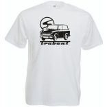 Retro auto fan Trabant férfi rövid ujjú póló