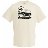 Retro auto fan Trabant férfi rövid ujjú póló