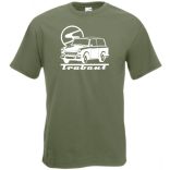Retro auto fan Trabant férfi rövid ujjú póló