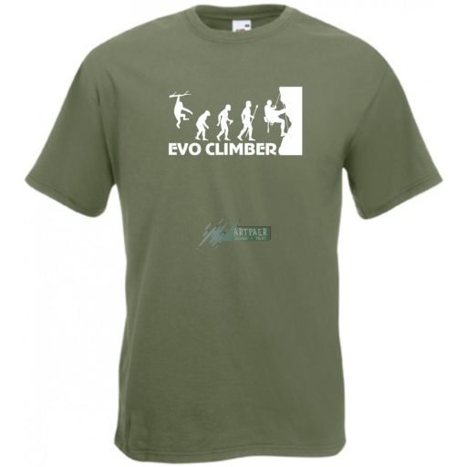 Evolution hegymászó férfi rövid ujjú póló