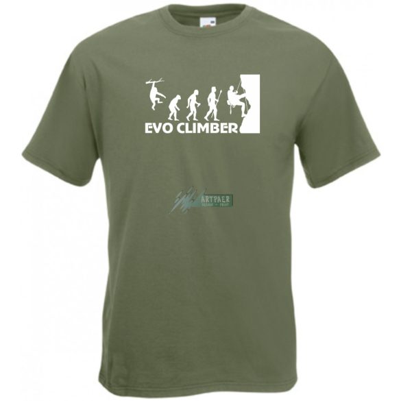 Evolution hegymászó férfi rövid ujjú póló