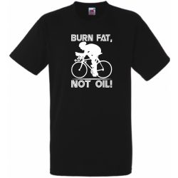   Zsírt éget nem olajat - kerékpár - angol férfi rövid ujjú póló