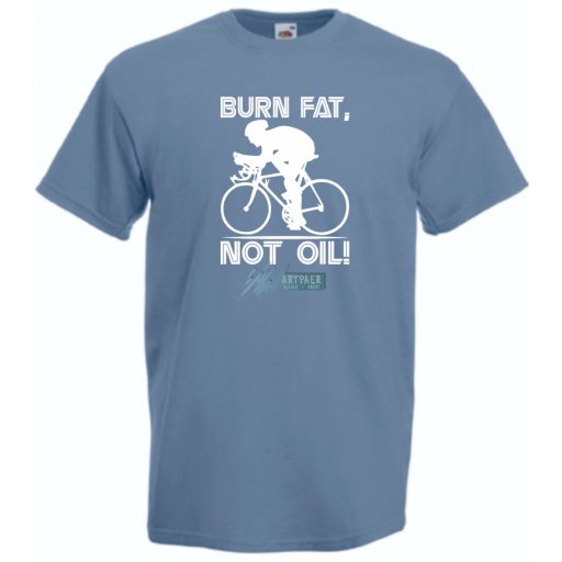 Zsírt éget nem olajat - kerékpár - angol férfi rövid ujjú póló