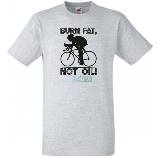 Zsírt éget nem olajat - kerékpár - angol férfi rövid ujjú póló