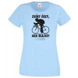 Zsírt éget, nem olajat - kerékpár női rövid ujjú póló