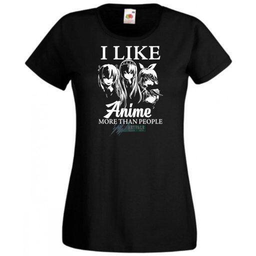 Jobban szeretem az Anime-t ... női rövid ujjú póló