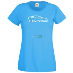 Auto fan I Love My Toyota Prius női rövid ujjú póló
