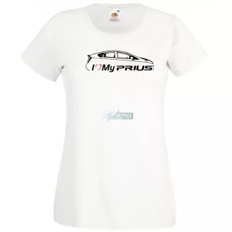 Auto fan I Love My Toyota Prius női rövid ujjú póló