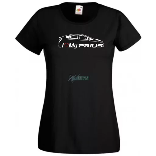 Auto fan I Love My Toyota Prius női rövid ujjú póló