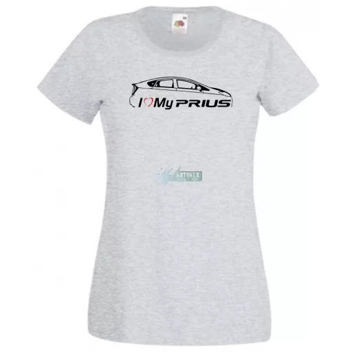 Auto fan I Love My Toyota Prius női rövid ujjú póló