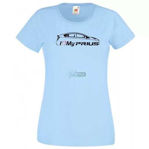 Auto fan I Love My Toyota Prius női rövid ujjú póló