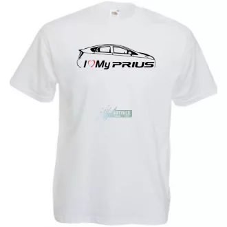 Auto fan I Love My Toyota Prius férfi rövid ujjú póló