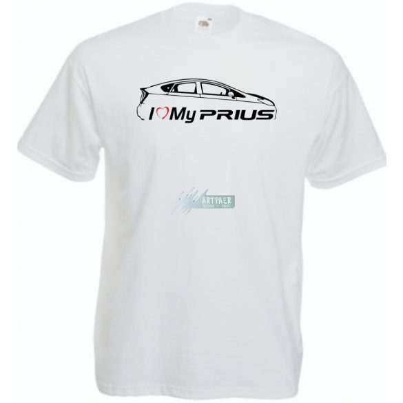 Auto fan I Love My Toyota Prius férfi rövid ujjú póló