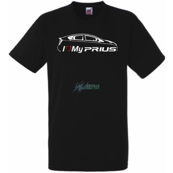 Auto fan I Love My Toyota Prius férfi rövid ujjú póló