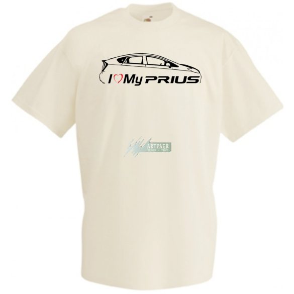Auto fan I Love My Toyota Prius férfi rövid ujjú póló