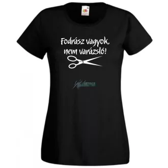 Fodrász vagyok női rövid ujjú póló