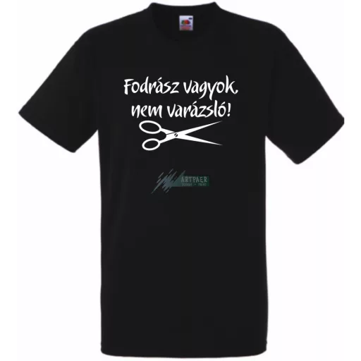 Fodrász vagyok férfi rövid ujjú póló