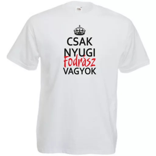 Csak nyugi Fodrász vagyok férfi rövid ujjú póló