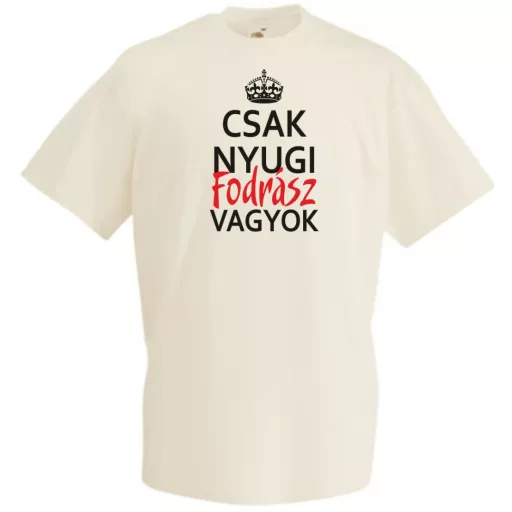Csak nyugi Fodrász vagyok férfi rövid ujjú póló
