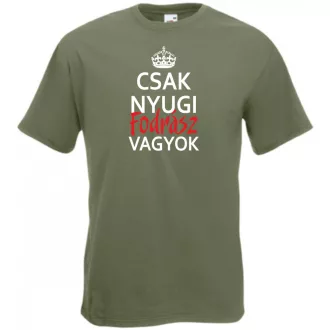 Csak nyugi Fodrász vagyok férfi rövid ujjú póló