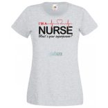 Én Nővér vagyok, és mi a te szuper erőd? - EKG angol női rövid ujjú póló