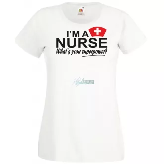   Én Nővér vagyok, és mi a te szuper erőd? női rövid ujjú póló