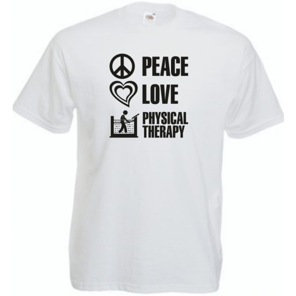 Peace Love ... férfi rövid ujjú póló