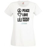 Peace Love ... női rövid ujjú póló