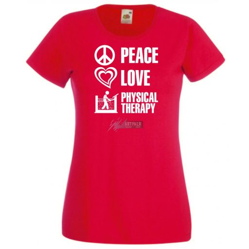 Peace Love ... női rövid ujjú póló