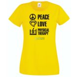 Peace Love ... női rövid ujjú póló